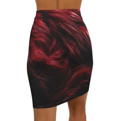 RED FUR - Women's Mini Skirt (AOP) - Image 7