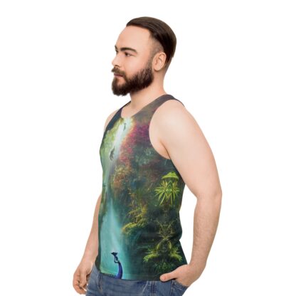 Peacock Sunrise - Unisex Tank Top (AOP) - Image 6