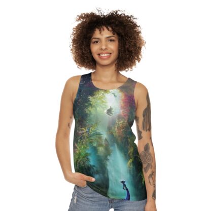 Peacock Sunrise - Unisex Tank Top (AOP)