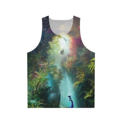 Peacock Sunrise - Unisex Tank Top (AOP) - Image 2