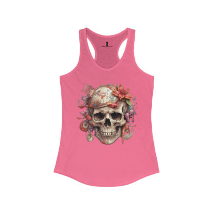 Sugar Magnolia Groove Skull - Women's Ideal Racerback Tank Ai Art