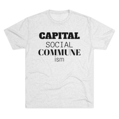 CAPITAL SOCIAL COMMUNE ism - Unisex Tri-Blend Crew Tee - Image 5