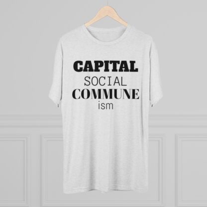 CAPITAL SOCIAL COMMUNE ism - Unisex Tri-Blend Crew Tee - Image 8