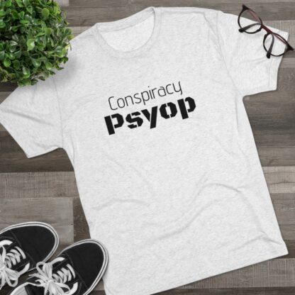 Conspiracy Psyop  - Unisex Tri-Blend Crew Tee - Image 7