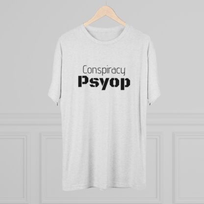 Conspiracy Psyop  - Unisex Tri-Blend Crew Tee - Image 8