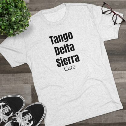 Tango Delta Sierra Cure - Unisex Tri-Blend Crew Tee - Image 7