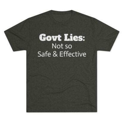 Govt Lies: Not so S&E - Unisex Tri-Blend Crew Tee - Image 13