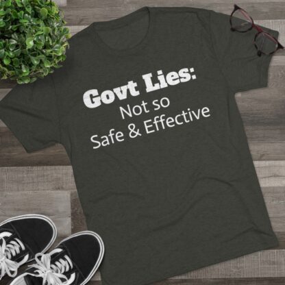 Govt Lies: Not so S&E - Unisex Tri-Blend Crew Tee - Image 15