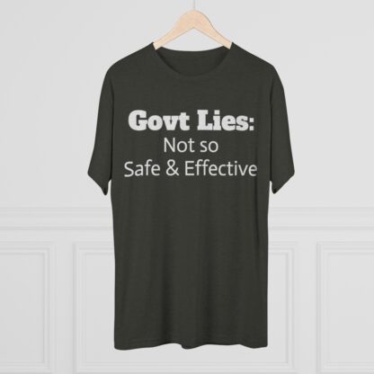 Govt Lies: Not so S&E - Unisex Tri-Blend Crew Tee - Image 16