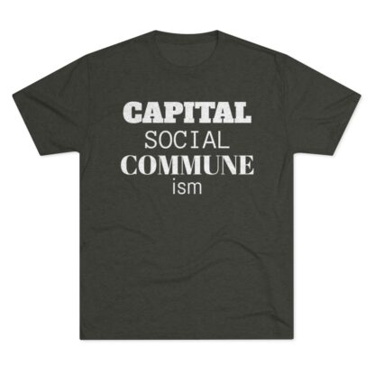 CAPITAL SOCIAL COMMUNE ism - Unisex Tri-Blend Crew Tee - Image 9