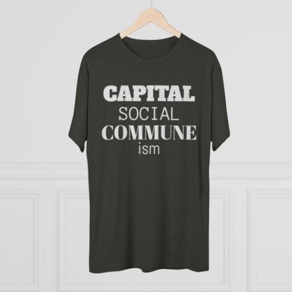 CAPITAL SOCIAL COMMUNE ism - Unisex Tri-Blend Crew Tee - Image 12