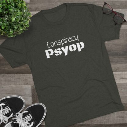 Conspiracy Psyop  - Unisex Tri-Blend Crew Tee - Image 11