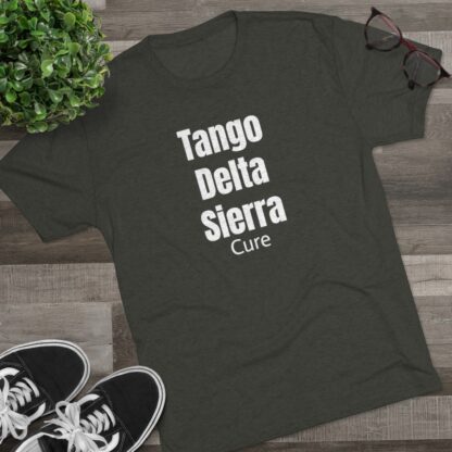 Tango Delta Sierra Cure - Unisex Tri-Blend Crew Tee - Image 15