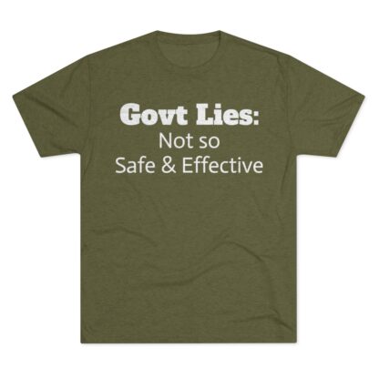 Govt Lies: Not so S&E - Unisex Tri-Blend Crew Tee - Image 17