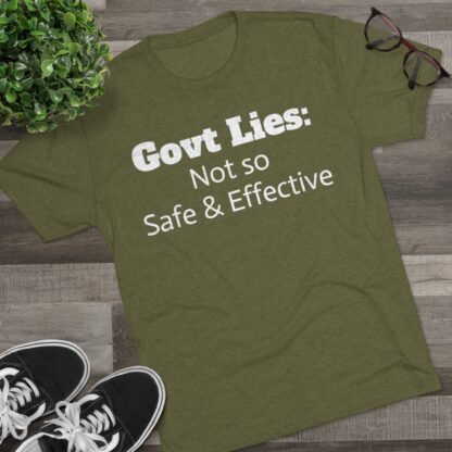 Govt Lies: Not so S&E - Unisex Tri-Blend Crew Tee - Image 19