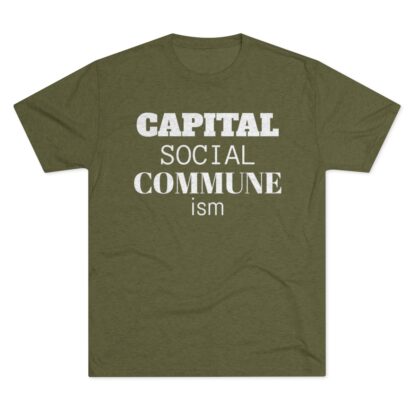 CAPITAL SOCIAL COMMUNE ism - Unisex Tri-Blend Crew Tee - Image 13