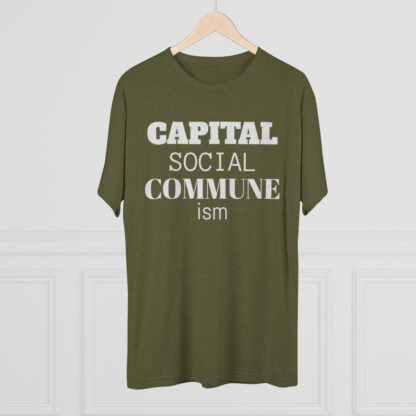 CAPITAL SOCIAL COMMUNE ism - Unisex Tri-Blend Crew Tee - Image 16