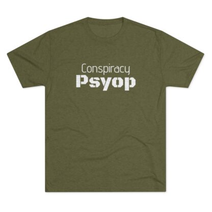 Conspiracy Psyop  - Unisex Tri-Blend Crew Tee - Image 13