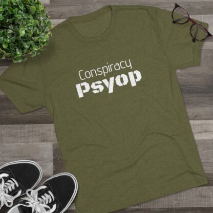 Conspiracy Psyop  - Unisex Tri-Blend Crew Tee - Image 15