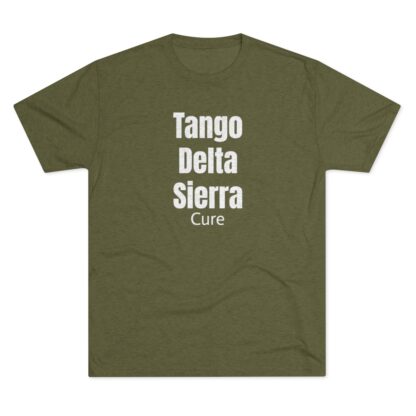 Tango Delta Sierra Cure - Unisex Tri-Blend Crew Tee - Image 2