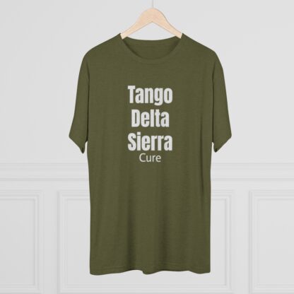 Tango Delta Sierra Cure - Unisex Tri-Blend Crew Tee - Image 4