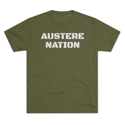 AUSTERE NATION - Unisex Tri-Blend Crew Tee - Image 2