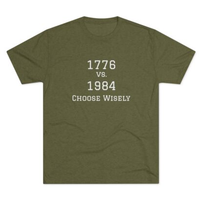 1776 vs 1984 - Unisex Tri-Blend Crew Tee - Image 17