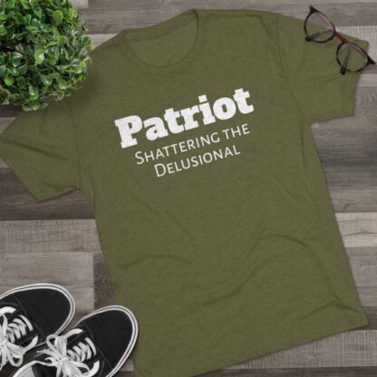 Patriot- Shattering the Delusional - Unisex Tri-Blend Crew Tee - Image 19