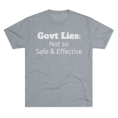 Govt Lies: Not so S&E - Unisex Tri-Blend Crew Tee - Image 25