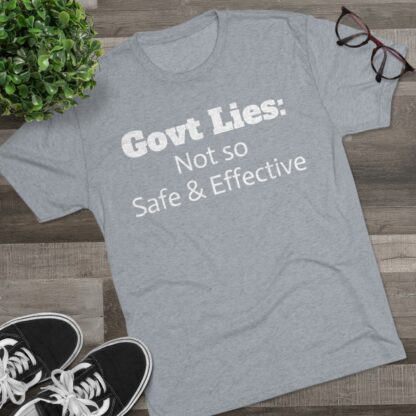 Govt Lies: Not so S&E - Unisex Tri-Blend Crew Tee - Image 27