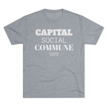 CAPITAL SOCIAL COMMUNE ism - Unisex Tri-Blend Crew Tee - Image 25