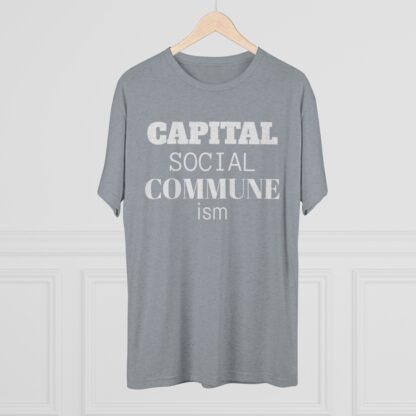 CAPITAL SOCIAL COMMUNE ism - Unisex Tri-Blend Crew Tee - Image 28