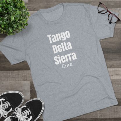 Tango Delta Sierra Cure - Unisex Tri-Blend Crew Tee - Image 27