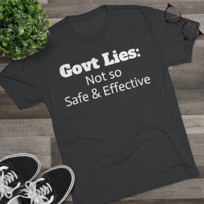 Govt Lies: Not so S&E - Unisex Tri-Blend Crew Tee - Image 11