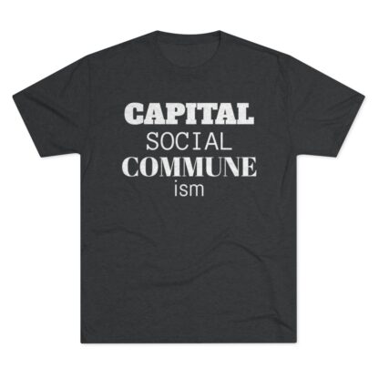 CAPITAL SOCIAL COMMUNE ism - Unisex Tri-Blend Crew Tee - Image 2