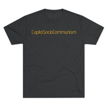 CapitaSocioCommunism - Unisex Tri-Blend Crew Tee - Image 9