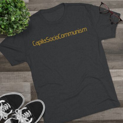 CapitaSocioCommunism - Unisex Tri-Blend Crew Tee - Image 11