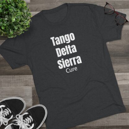 Tango Delta Sierra Cure - Unisex Tri-Blend Crew Tee - Image 11