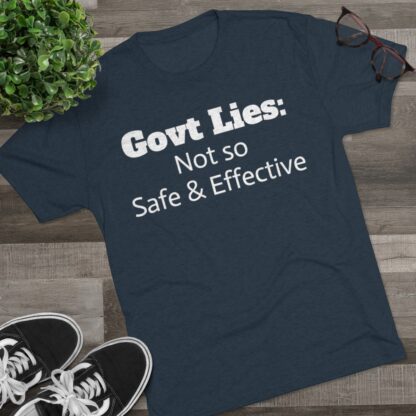 Govt Lies: Not so S&E - Unisex Tri-Blend Crew Tee - Image 23