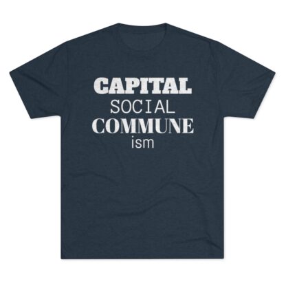 CAPITAL SOCIAL COMMUNE ism - Unisex Tri-Blend Crew Tee - Image 21