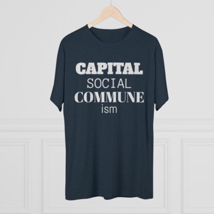 CAPITAL SOCIAL COMMUNE ism - Unisex Tri-Blend Crew Tee - Image 24