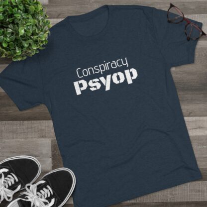 Conspiracy Psyop  - Unisex Tri-Blend Crew Tee - Image 23