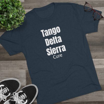 Tango Delta Sierra Cure - Unisex Tri-Blend Crew Tee - Image 23