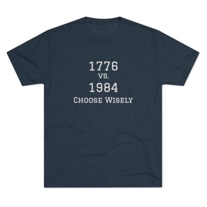 1776 vs 1984 - Unisex Tri-Blend Crew Tee - Image 25