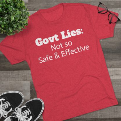 Govt Lies: Not so S&E - Unisex Tri-Blend Crew Tee - Image 31