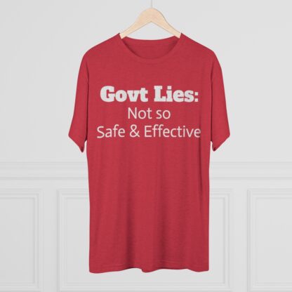 Govt Lies: Not so S&E - Unisex Tri-Blend Crew Tee - Image 32