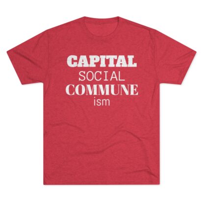 CAPITAL SOCIAL COMMUNE ism - Unisex Tri-Blend Crew Tee - Image 29