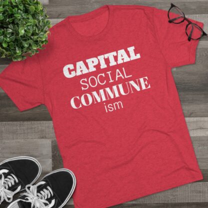 CAPITAL SOCIAL COMMUNE ism - Unisex Tri-Blend Crew Tee - Image 31