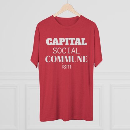 CAPITAL SOCIAL COMMUNE ism - Unisex Tri-Blend Crew Tee - Image 32