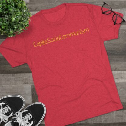 CapitaSocioCommunism - Unisex Tri-Blend Crew Tee - Image 31